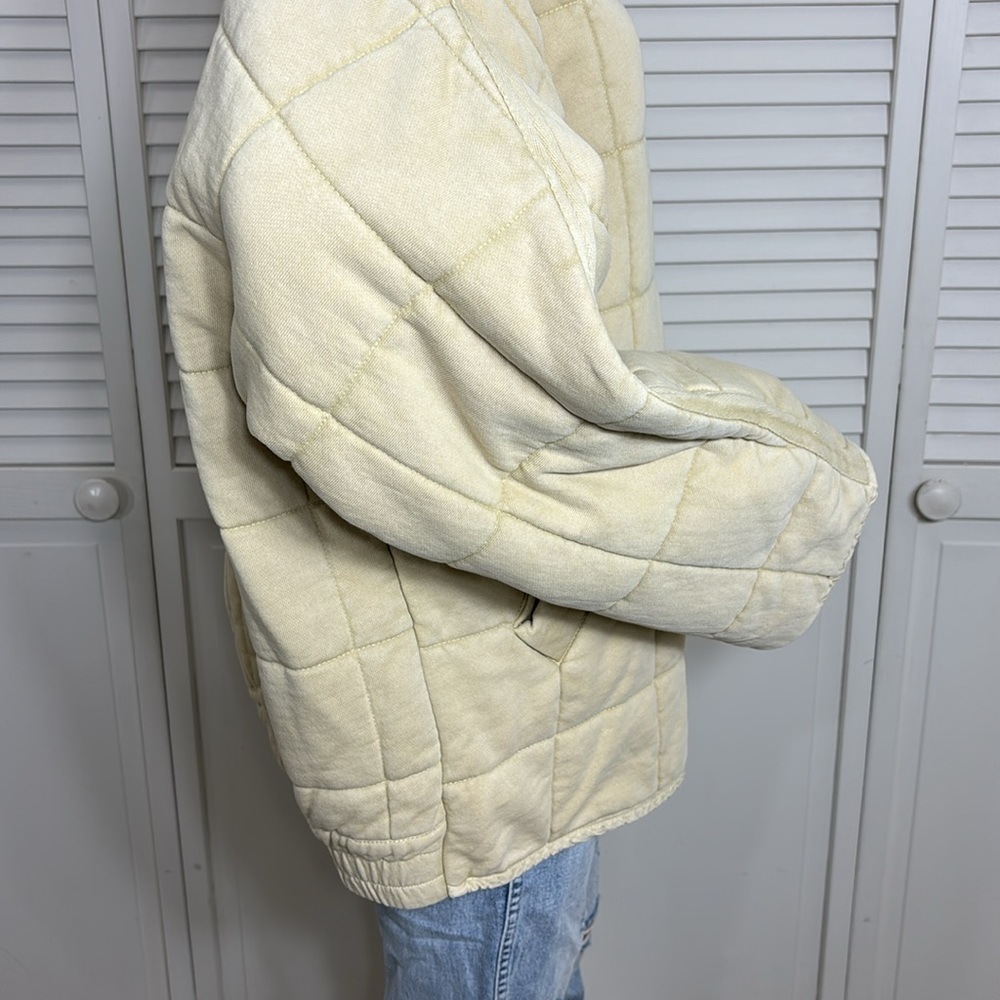 Free People Cream Quilted Puffer Jacket - Picture 12 of 15